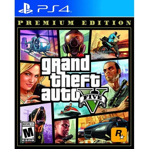 Grand Theft Auto V 5 Premium Online Edition (Playstation 4) Brand New