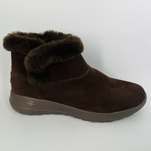 Skechers On the GO Joy Bundle Up Women's Chocolate Brown Boot Size 8 - Picture 5 of 9