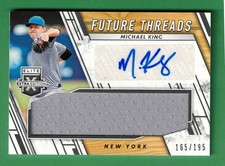 2019 Panini Elite Extra Edition MICHAEL KING Auto Jersey Future Threads 165/195