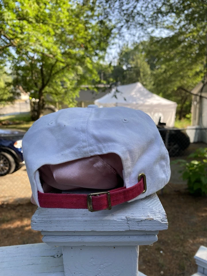 Vintage Polo Ralph Lauren Beige Big P Logo Baseball Cap - Image 3 of 4