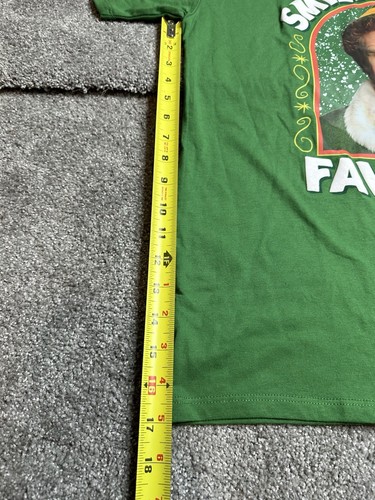 Elf WB Holiday "Smiling's My Favorite" Green Christmas Size Medium T-Shirt New - Picture 5 of 7