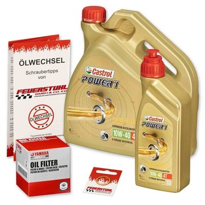 Yamaha XV 1700 Road Star Warrior 03-05 VP14 Castrol Power1 10w40 Öl + OEM Filter