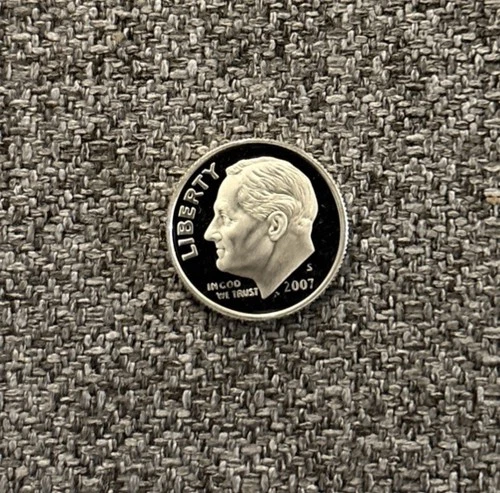 2007 Roosevelt Dime  S - Silver Proof 90% Silver Proof Coin 0.900 Fineness