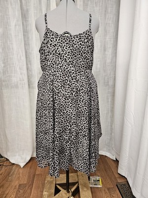 Torrid Strappy Cheetah Print Dress With Pockets Size 2