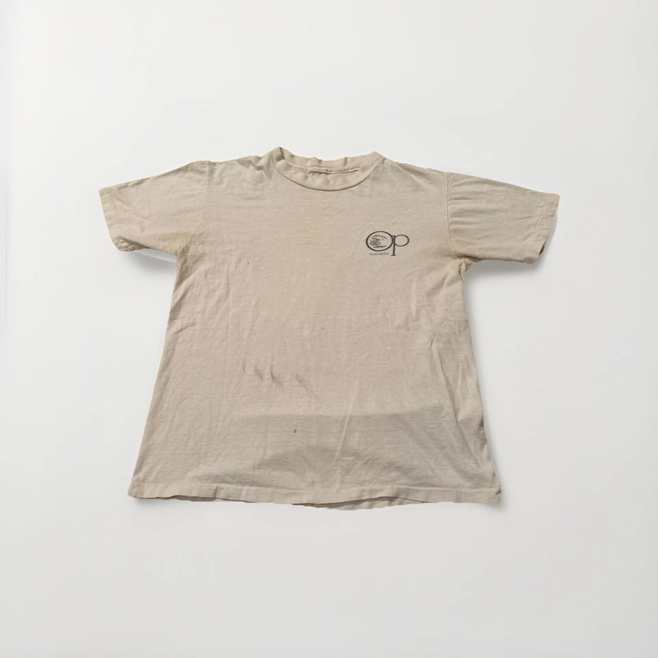Vintage Ocean Pacific OP Surf T Shirt 80s 90s Single Stitch Mens Medium White - Image 2 of 4