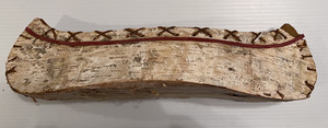 Handmade Birchbark Native American Canoe