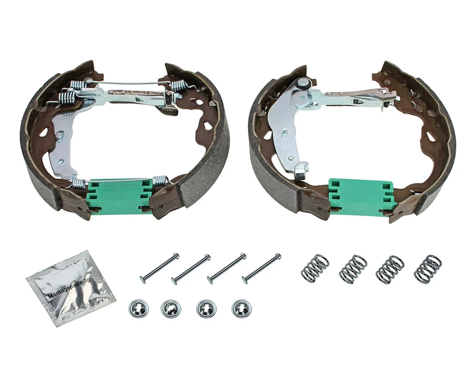 MEYLE Bremsbackensatz Ø 200 mm vormontiert mit Hebel Hinten (11-14 533 0018/K)