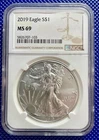 2019 ~ Silver Eagle S$1 ~ NGC MS69 ~ #5826707-103