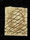 CKStamps: US Stamps Collection Scott#1 5c Franklin Used CV$375