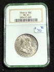 1949 D FRANKLIN HALF DOLLAR NGC MS 64