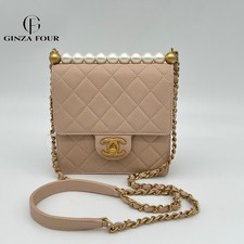 Authentic  CHANEL Matelasse lambskin pink cocomark #24062306