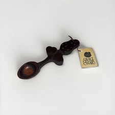 Welsh Love Spoon Hand Carved Wood - Two Hearts Become One - 6" CYMRU North Wales