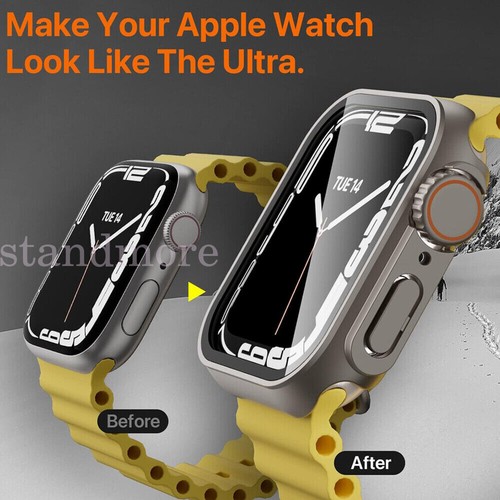 UK Case For Apple iWatch Series 8 7 6 5 4 se Change to Ultra Watch Cover 44/45MM - Zdjęcie 16 z 20