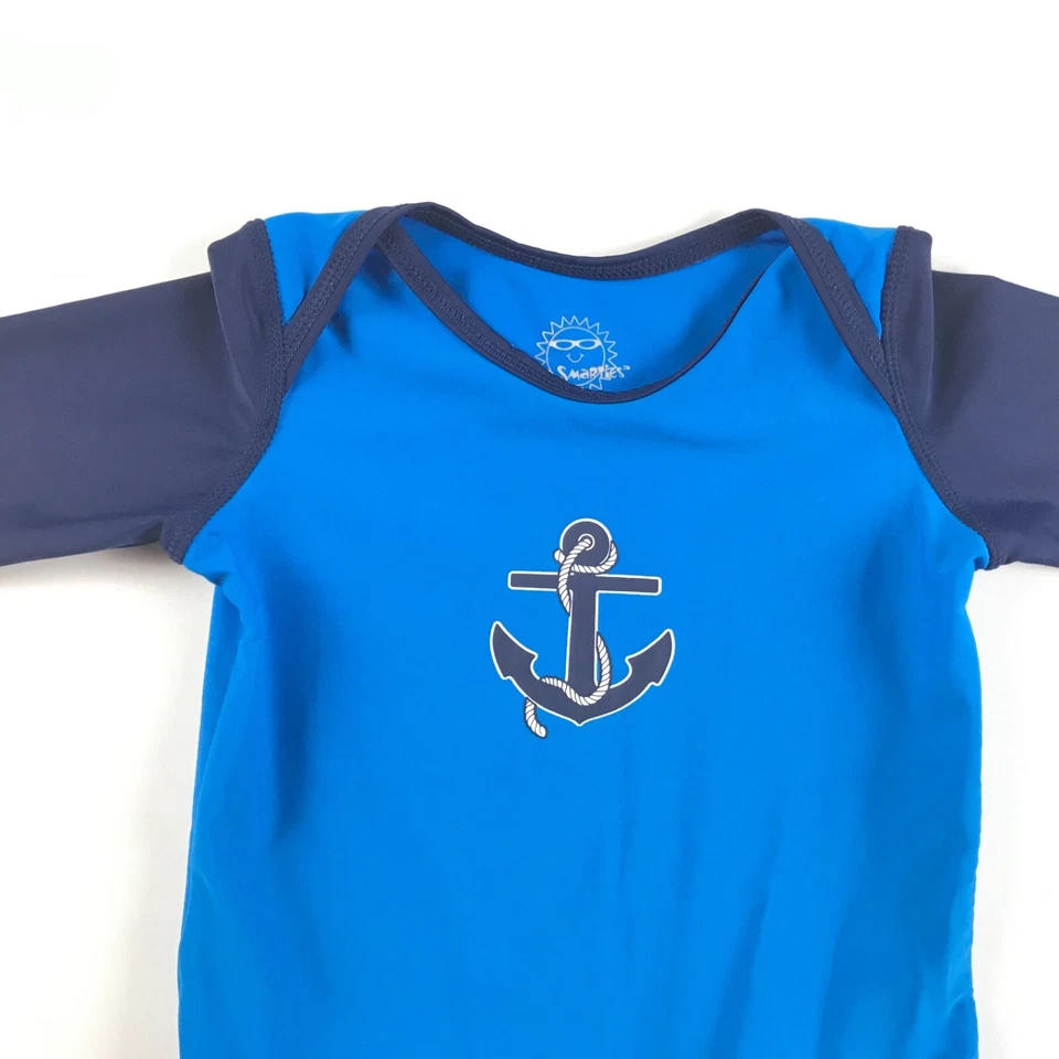 Sun Smarties Bebé Niño Antierupciones 18-24M UPF 50+ Manga Larga Náutico 1 Pieza Foto 2 de 4