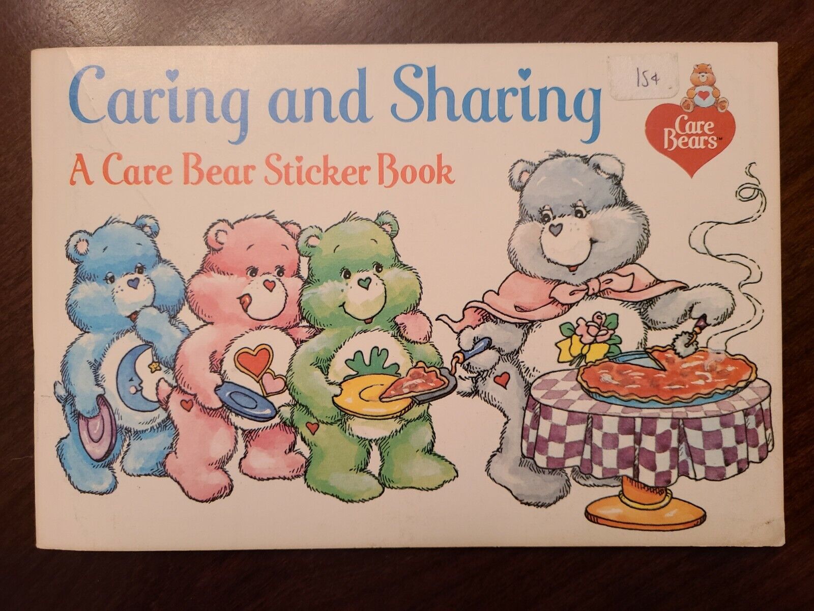 Direct sale of manufacturer 1984 Care Bears Caring and Sharing Pizza Book Hut Exclus Sticker Beauty products