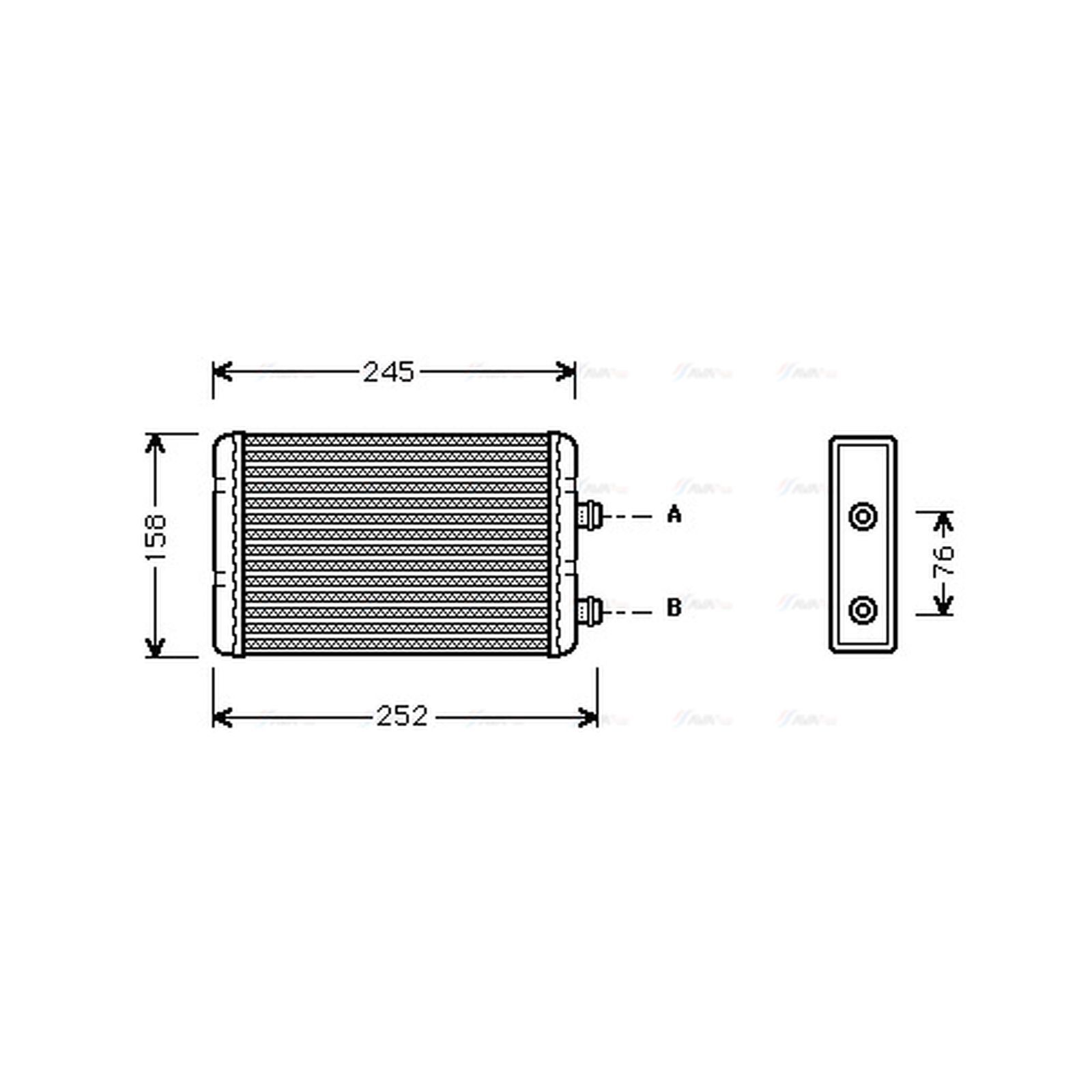 Heat Exchanger FTA6220 AVA Exchanger Interior 46722928 46722950 46722976