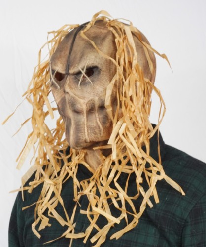 Halloween Scarecrow Mask Costume Latex Realistic Mask Scary Adult Men's - Picture 18 of 42