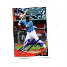 Johnny Aiello signed autographed 2019 Lansing Lugnuts team card Lansdale PA e