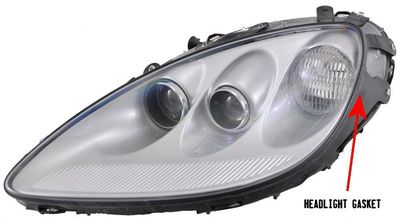 Clear Headlight Lens Covers With Gaskets For C6 Corvette 2005-2013 Pair L+R