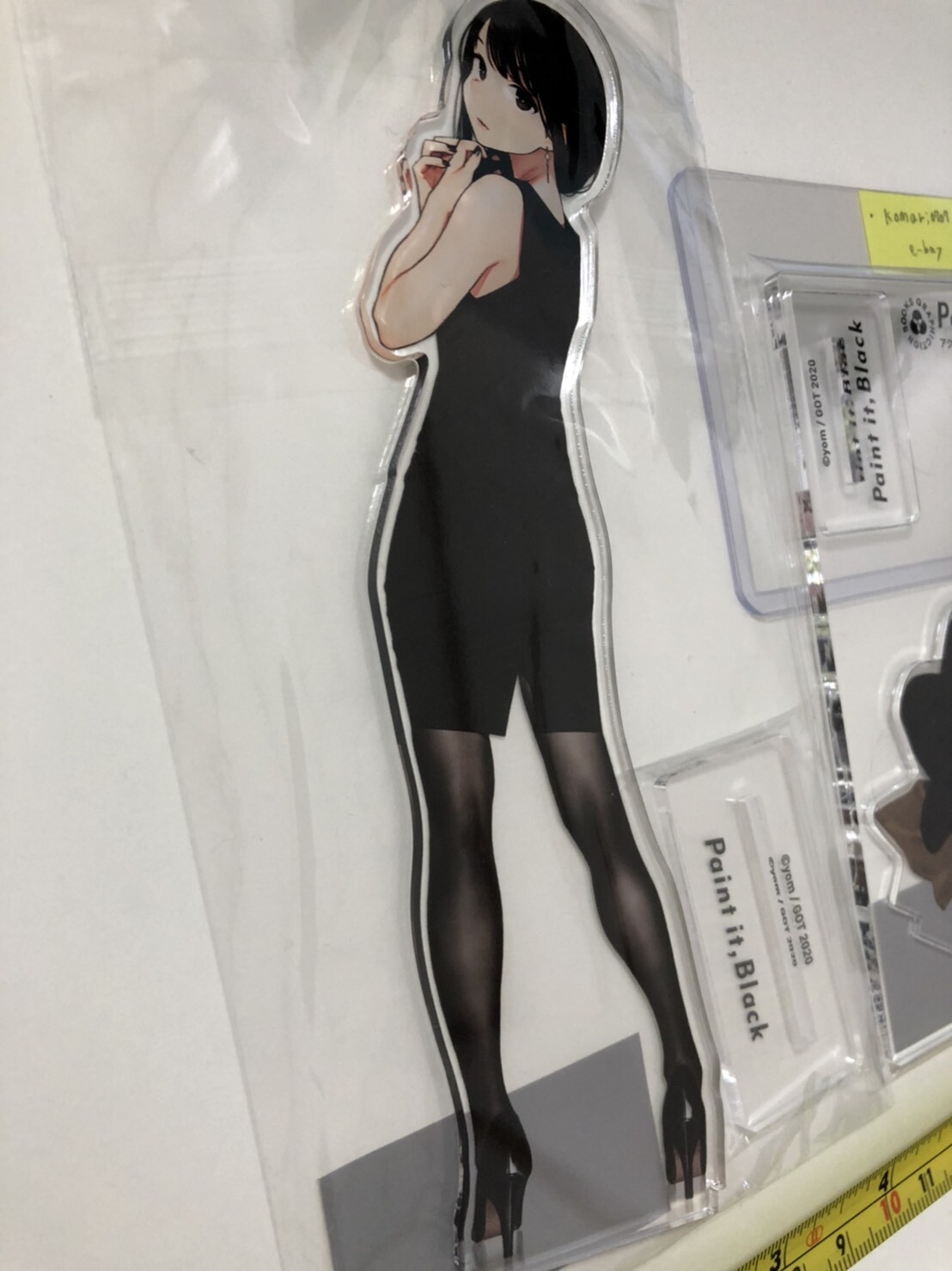 Yom tights Paint it black design girl acrylic stand 2 set yomu miru art