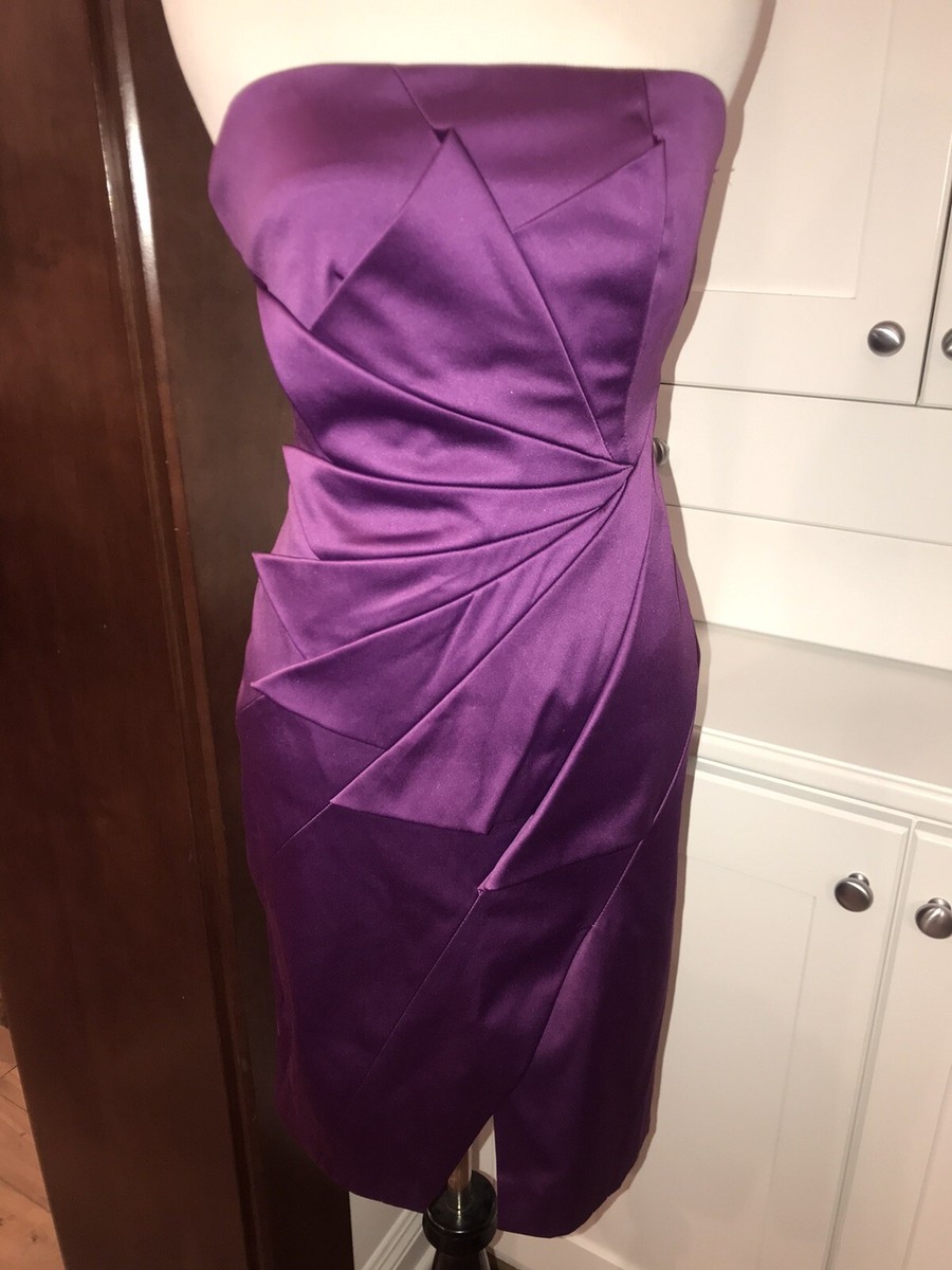 karen millen purple cocktail dress Karen Millen Ombre Sunset Mesh Strappy Beach Dress in Purple