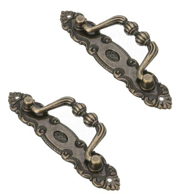 2 Pack Vintage Stil Möbelgriffe Schubladen Griff Möbel Schrank Griffe Bronze