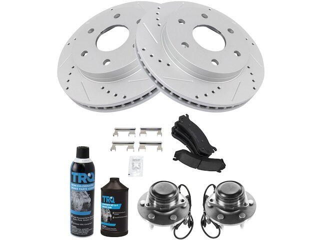 Front Brake Pad and Rotor and Wheel Hub Kit fits Silverado 1500 Classic 82HVCN