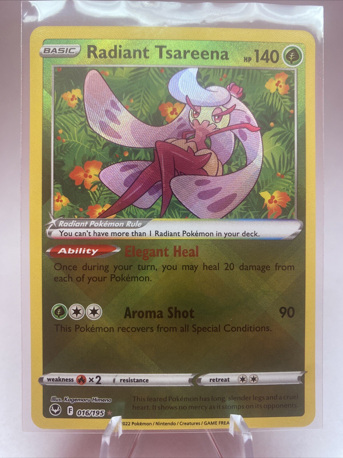 Pokémon TCG - Radiant Tsareena - 016/195 Silver Tempest Radiant Rare (NM)