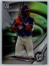 2022 Bowman Platinum Jordy Barley Rookie Top Prospects Nationals RC #TOP-46