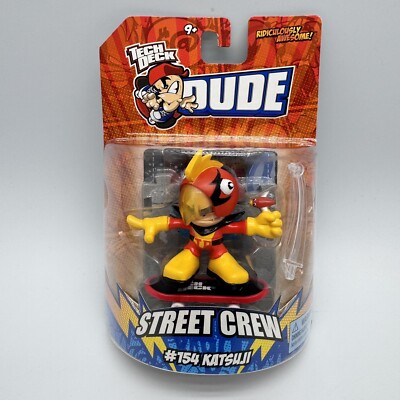 Tech Deck Street Crew Katsuji #154 Fingerboard Figure 2008 Spin
