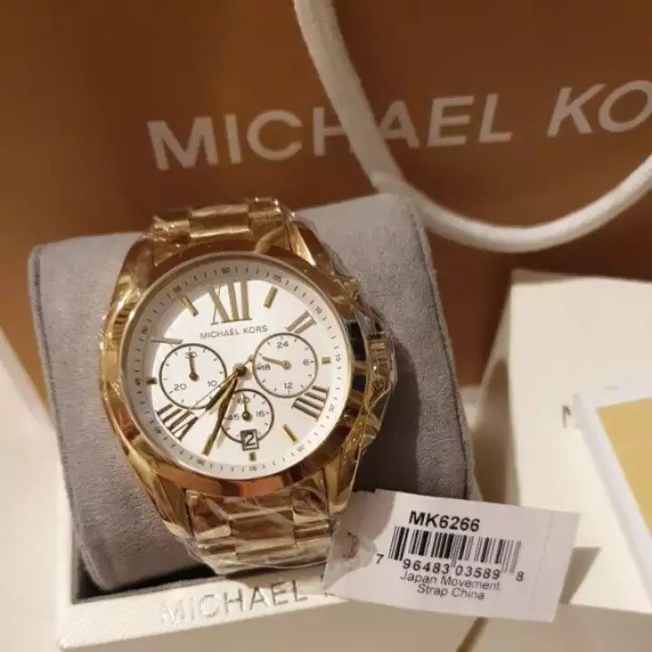 Michael Kors MK6266 Bradshaw Gold Tone Unisex 43mm Wrist Michael Kors MK6266 Bradshaw Gold Tone Unisex 43mm Wrist