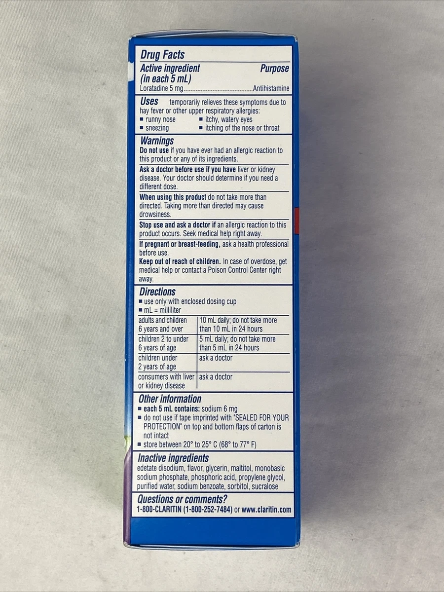 Claritin syrup price