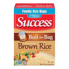 Success Rice Boil-in-Bag Whole Grain Brown Rice, 32 oz.(NO SHIP TO CA)