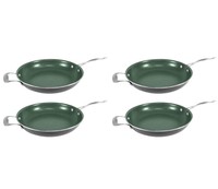 (4) Telebrands Orgreenic 12 Ceramic Non-stick Kitchen Cookware Frying Pan Pots on sale (4) Telebrands Orgreenic 12 Ceramic Non-stick Kitchen Cookware Frying Pan Pots on sale