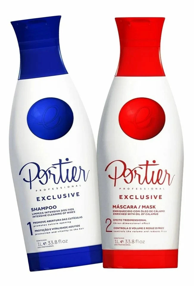 Portier Exclusive Straightening Progressive Brush Keratin Hair Treatment 2x 34oz - Image 2 of 4