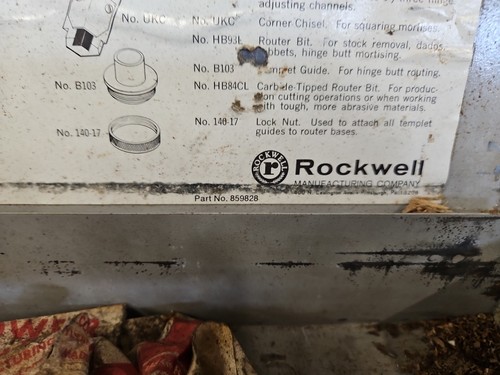 Rockwell Cerniera Butt Template Kit Modello #59380 con Custodia 3 Cerniere Porte. F - Foto 2 di 19