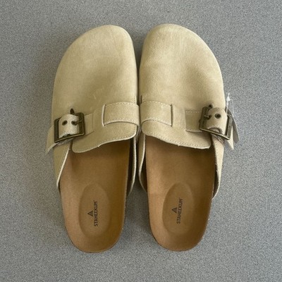 NEW Staheekum Crescent Women's Size 11 Suede Slip-On Clogs Water Repellent