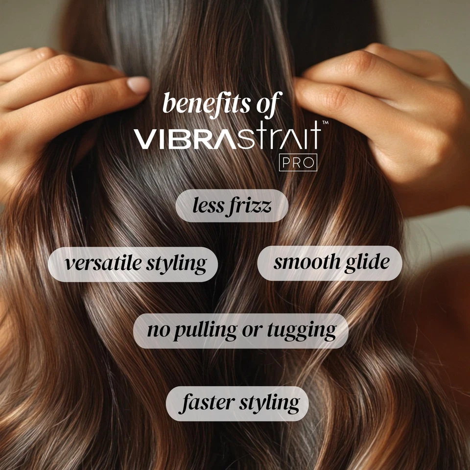 Pro Vibrating Ceramic Tourmaline Ionic Flat Iron, 1-inch - Fast, Frizz-Free C... - Image 4 of 4