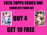 2026 Topps Series 1 Baseball Singles Cards #251-350 You Pick Complete Your Set
