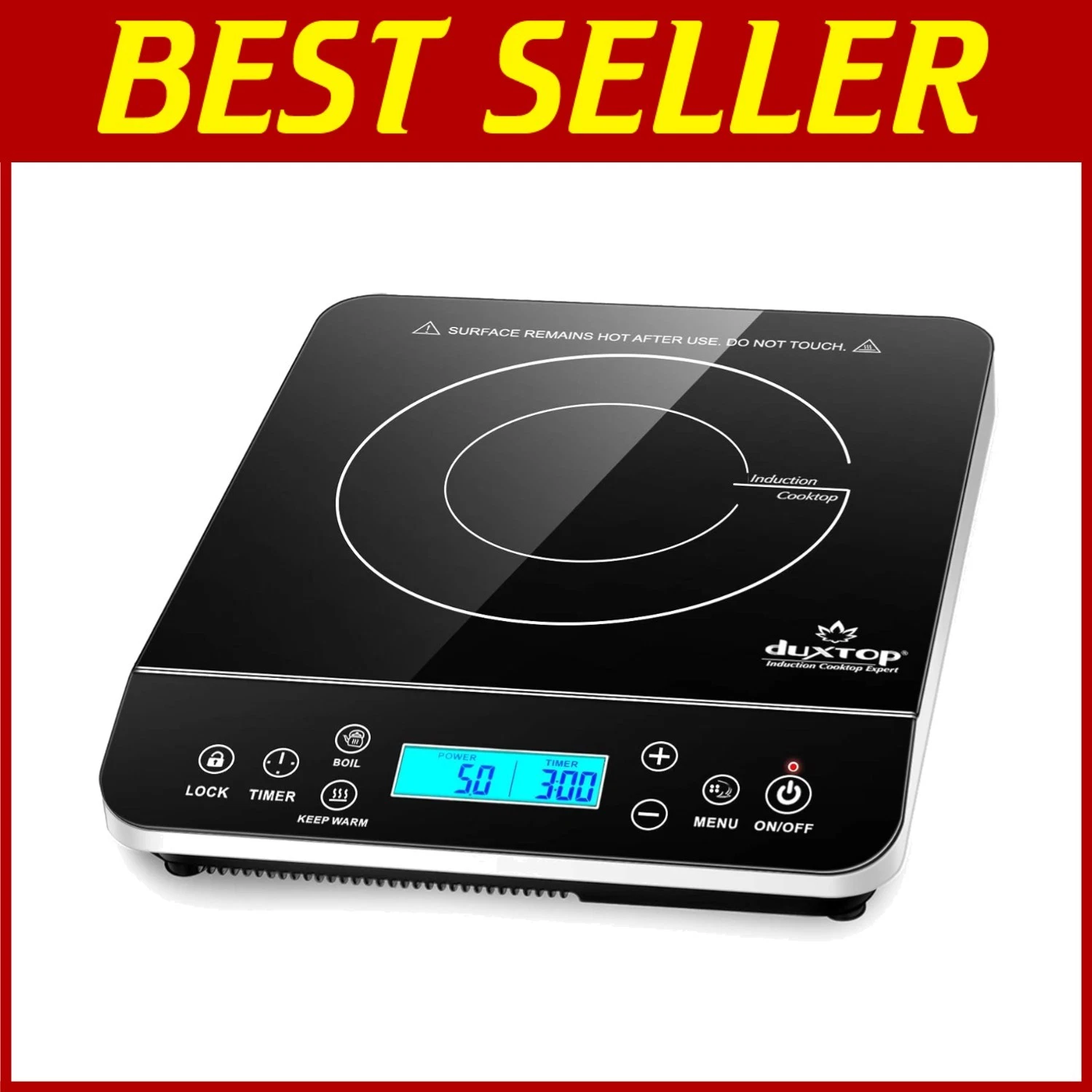 Portable Induction Cooktop Burner, 1800W, Silvert**
Opens in a new window or tab