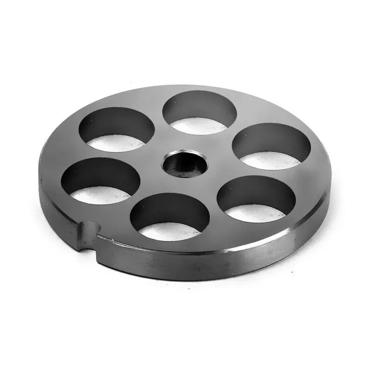 Piastra Inox TC8 Fori 16mm TRE SPADE | Ricambio Originale Macelleria