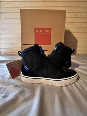 TCX IKASU 2 AIR SUMMER MOTORCYCLE SHOES 5.5 WOMEN - BLACK/ELECTRIC BLUE