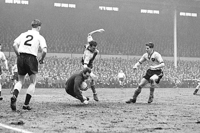 #ad #ad Tottenham Hotspur goalkeeper John Hollowbread saves under pressure Old Photo AU $9.00