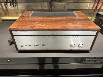 Luxman M-120A Stereo Power Amplifier For Parts / Repair Turns On Rare Japanese