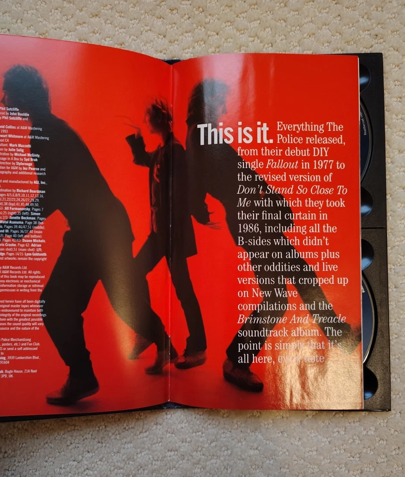 The Police – Message In A Box (The Complete Recordings) 4 Disc Set w/ Book - Image 3 of 4
