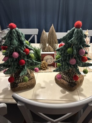 John Derian X Target 19''X12'' Christmas Tree Pillow with Ball Ornaments Xmas
