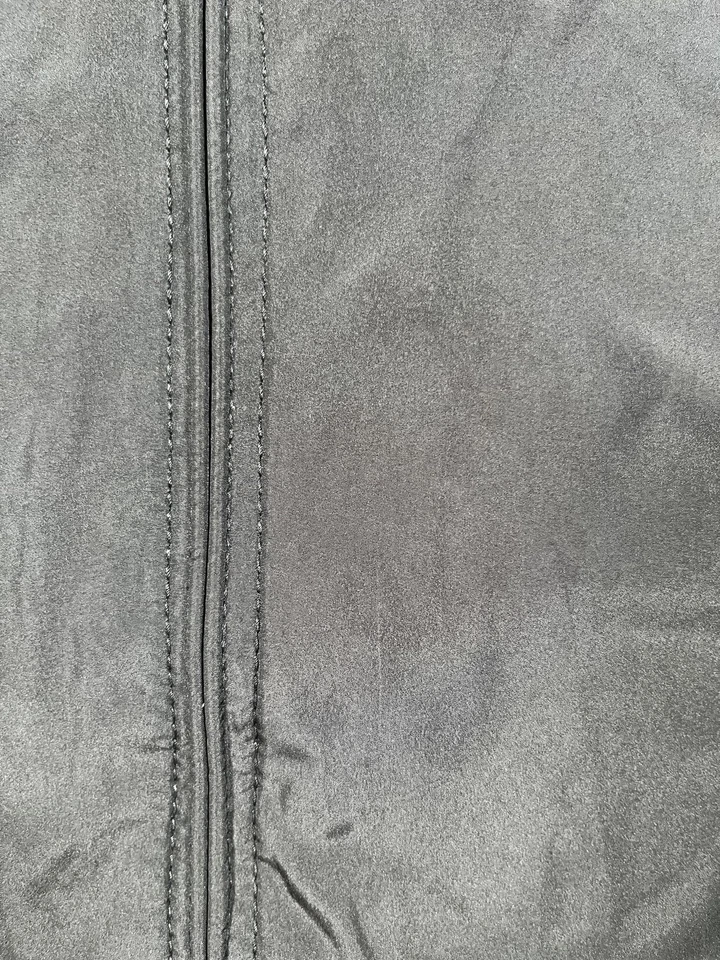 Chaqueta Merona Para Hombre Grande Negra Cremallera Completa Ligera Cortavientos Forrada Puños a Presión Foto 4 de 4