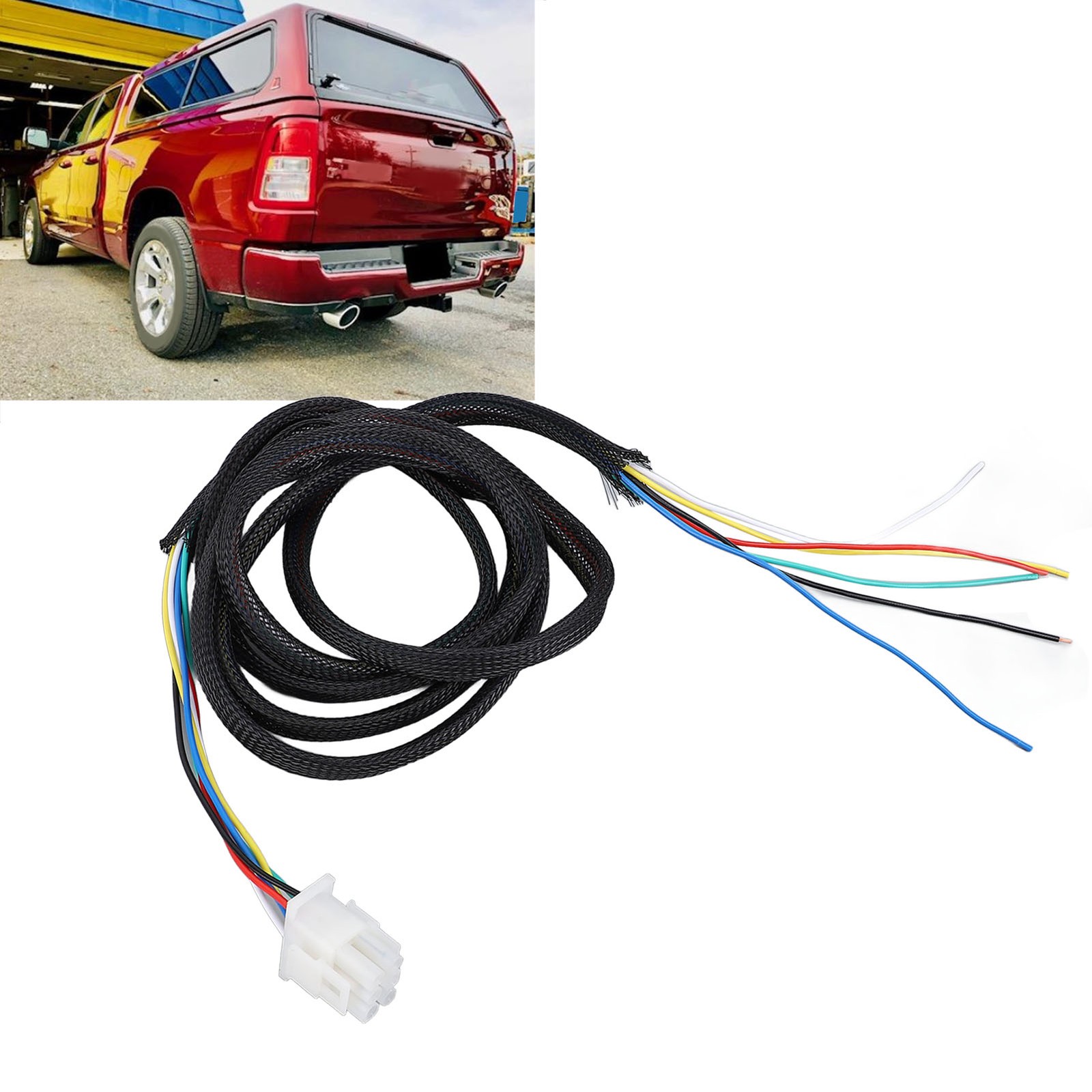 Truck Cover 6 Pin Wiring Harness Tail Brake Light Dome Light 6 Wire Adapter For
