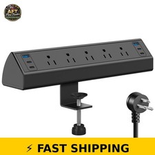 Jgstkcity Desk Clamp Power Strip with USB C Ports, 40W Fast Charging