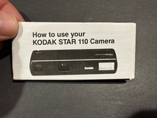 Kodak Star 110 Camera Instructions....Free Shipping